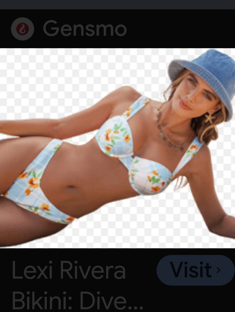 Light Blue Floral Underwire Bikini Set